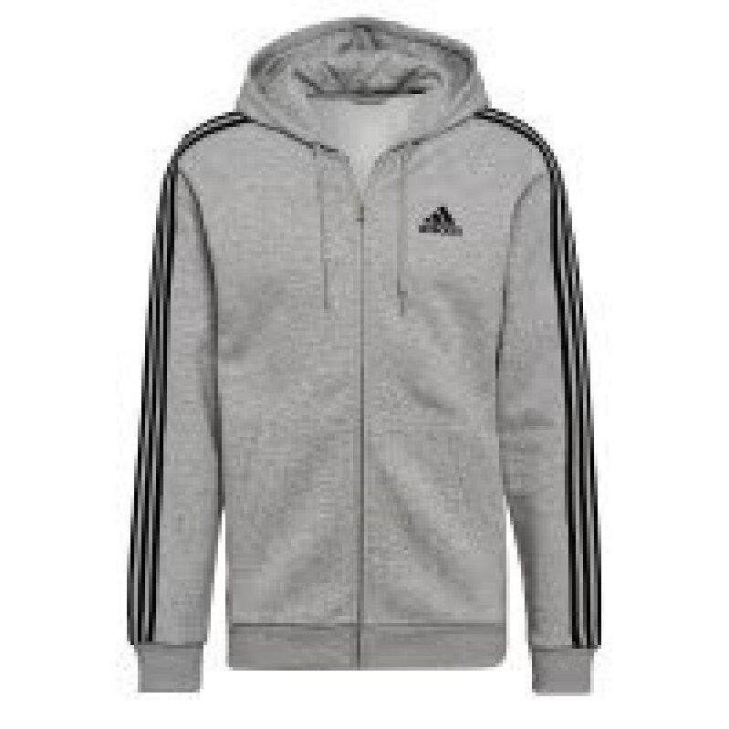 Adidas Men's Essentials Fleece 3-Stripes Full-Zip Hoodie - Comfort Meets Style