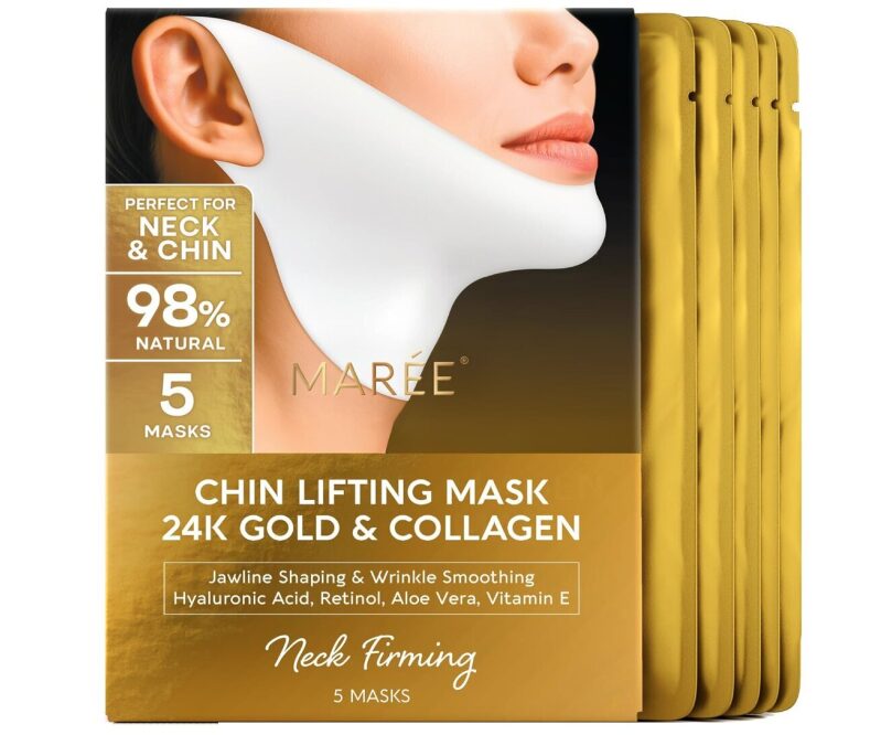 Limited Time Offer: MAREE Collagen V-Face Lifting Masks with 24K Gold
