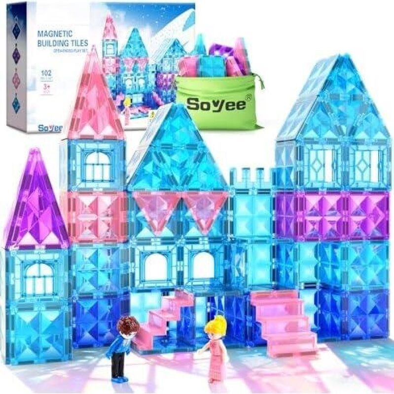 Magnetic Building Tiles Set - Perfect for Creative Play