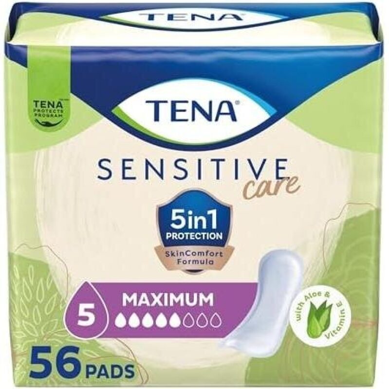 TENA Sensitive Care 5in1 Protection Pads - 56 Count - 65% Discount