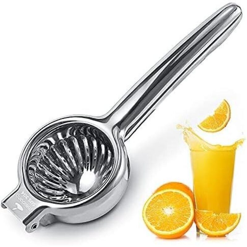 Stainless Steel Manual Lemon Juicer 50% OFF - Efficient Citrus Extraction