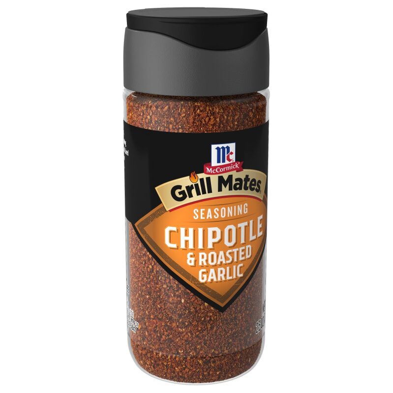 McCormick Grill Mates Chipotle & Roasted Garlic Seasoning 2.5oz - Perfect for Smoky Flavor