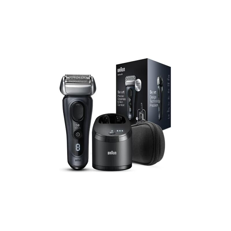 Braun Series 8 8453cc Wet/Dry Electric Shaver - Ultimate Shaving Experience