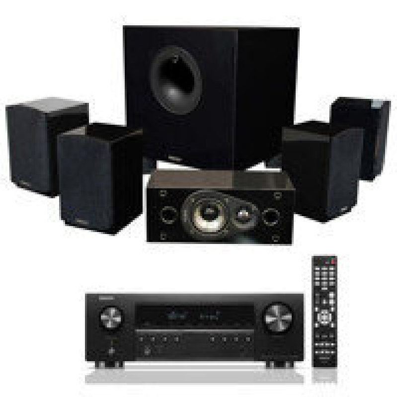 Immersive 5.1ch Home Theater System with Denon AVR-S670H Receiver