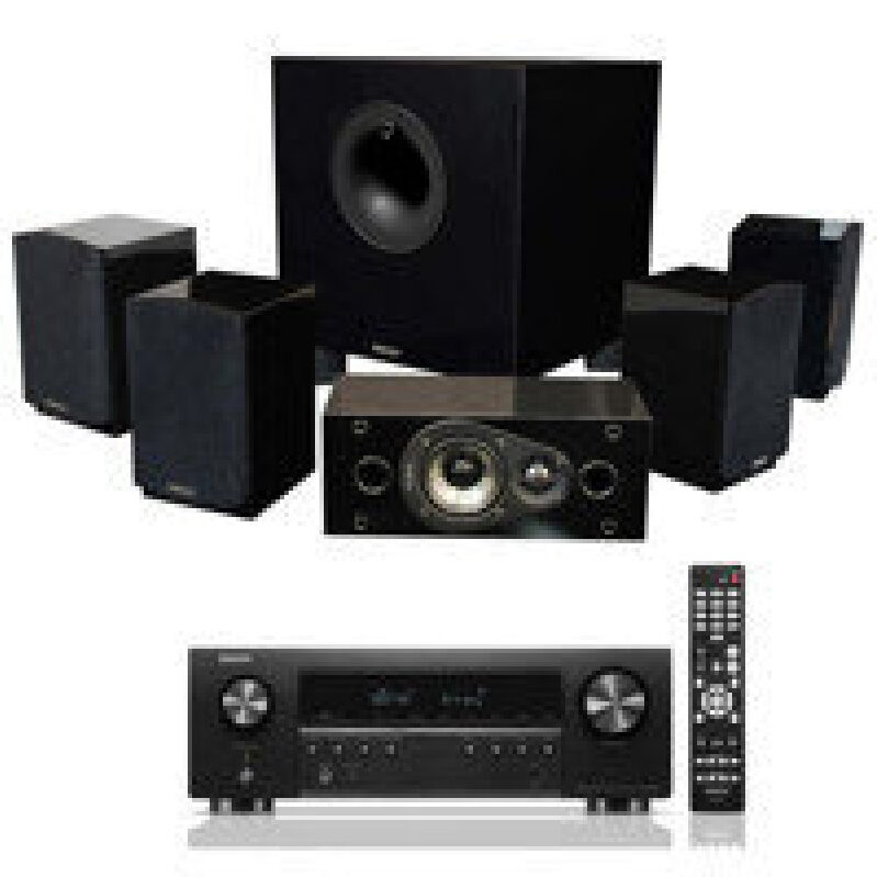 Immersive 5.1ch Home Theater System with Denon AVR-S670H Receiver