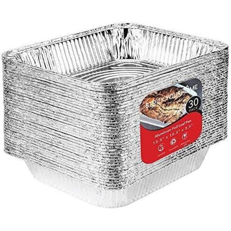 Aluminum Foil Deep Trays - 9x13 Inches, 30 Pack - 49% Off
