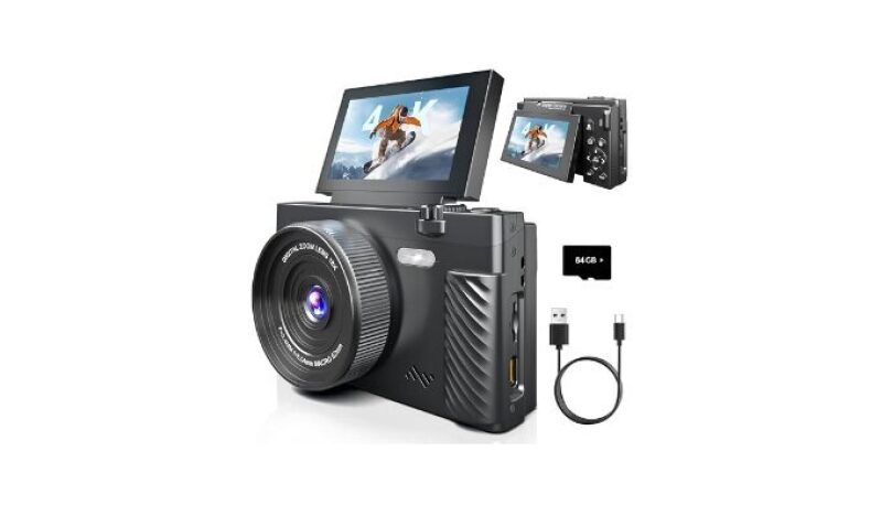 4K Digital Camera for Photography - Vlogging, Selfie, Travel, and More