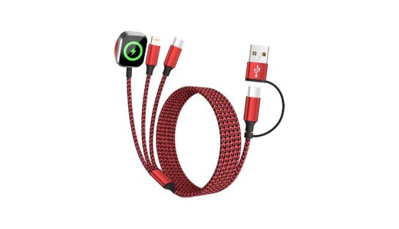 3in2 Multi Charging Cable for iPhone Watch Charger