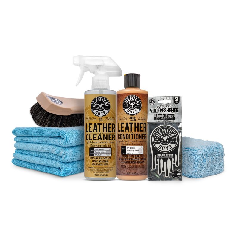 Chemical Guys 8-Piece Leather Care Kit - Ultimate Leather Care Solution