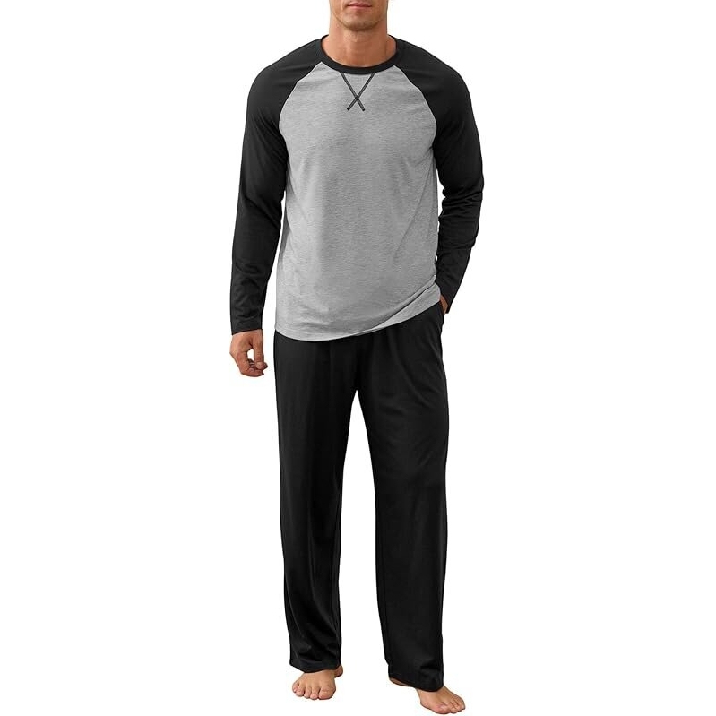 NITAGUT Men's Long Sleeve Sleepwear - Ultimate Comfort