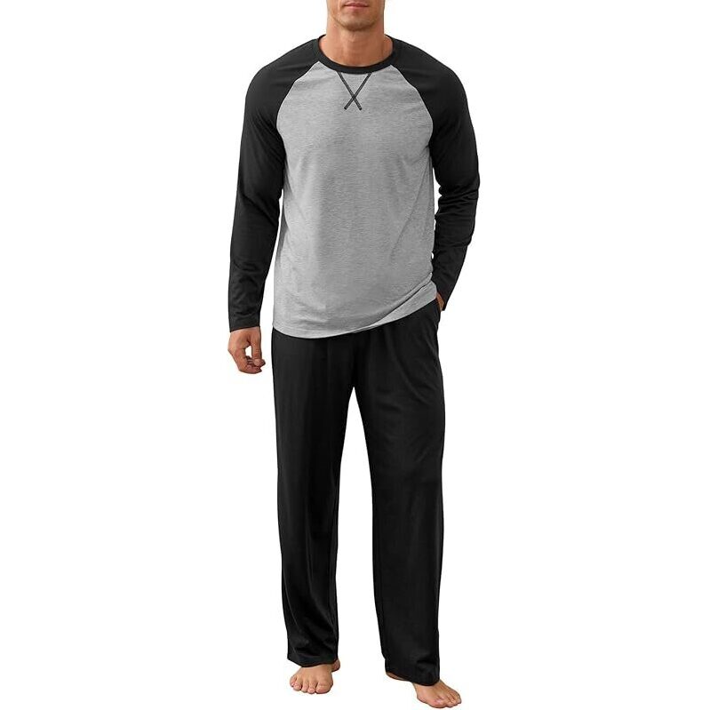 NITAGUT Men's Long Sleeve Sleepwear - Ultimate Comfort