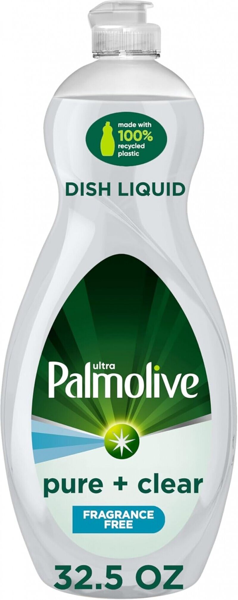 Palmolive Ultra Dishwashing Liquid Dish Soap - Pure + Clear Fragrance Free