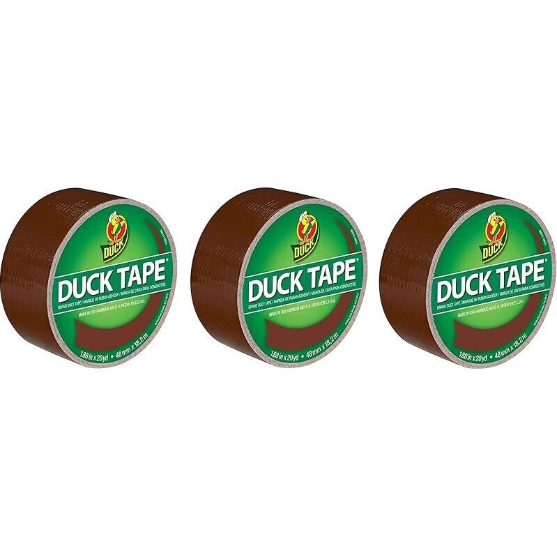 3-Pk Duck Brand 1304965 Color Duct Tape, 1.88 Inches x 20 Yards