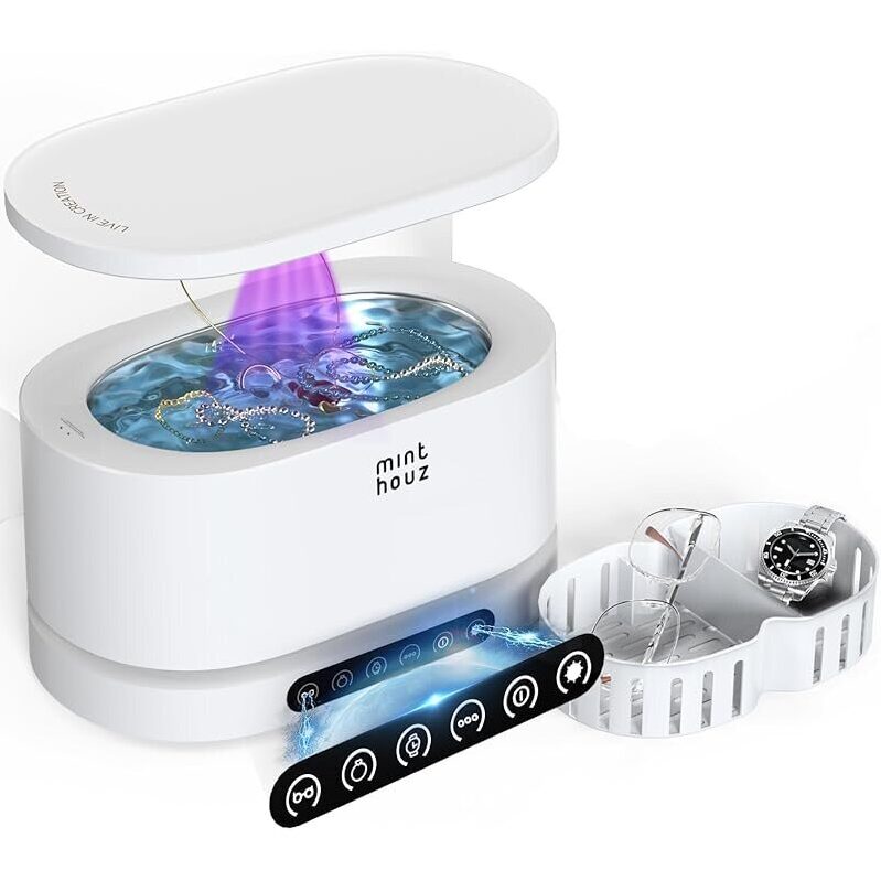 Minthouz Ultrasonic Jewelry Cleaner Machine - 5 Modes for Sparkling Clean