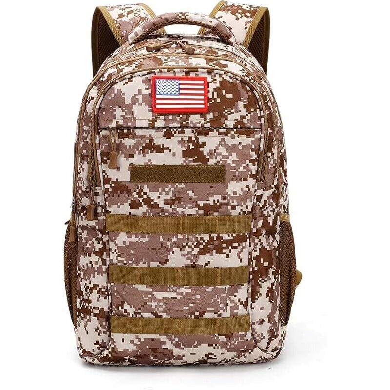 Outdoor Plus Camo Backpack 40L with USB Charging Port - Ideal for Travel