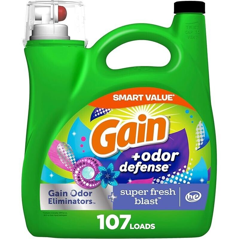 Gain Odor Defense Liquid Laundry Detergent - Freshness & Cleanliness