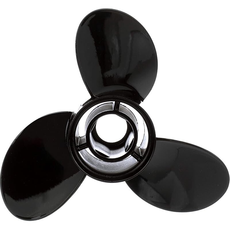High-Performance Black Diamond 3-Blade Aluminum Propeller for Mercury Engines