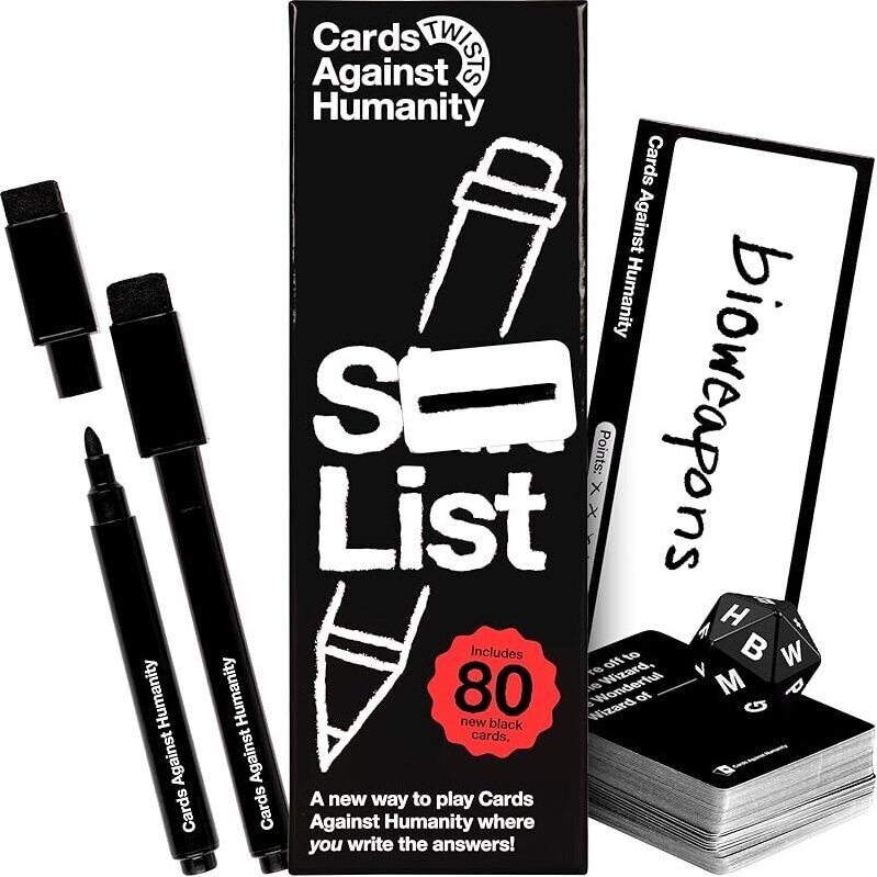 Cards Against Humanity S-List Card Game: Personalized Humor & Creativity