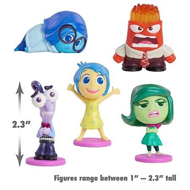 5-Piece Inside Out 2 Feels Mini Figures Set - Engaging Disney Toy