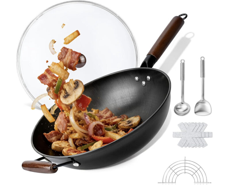 Carbon Steel Non-Stick Stir-Fry Pan - 12.99