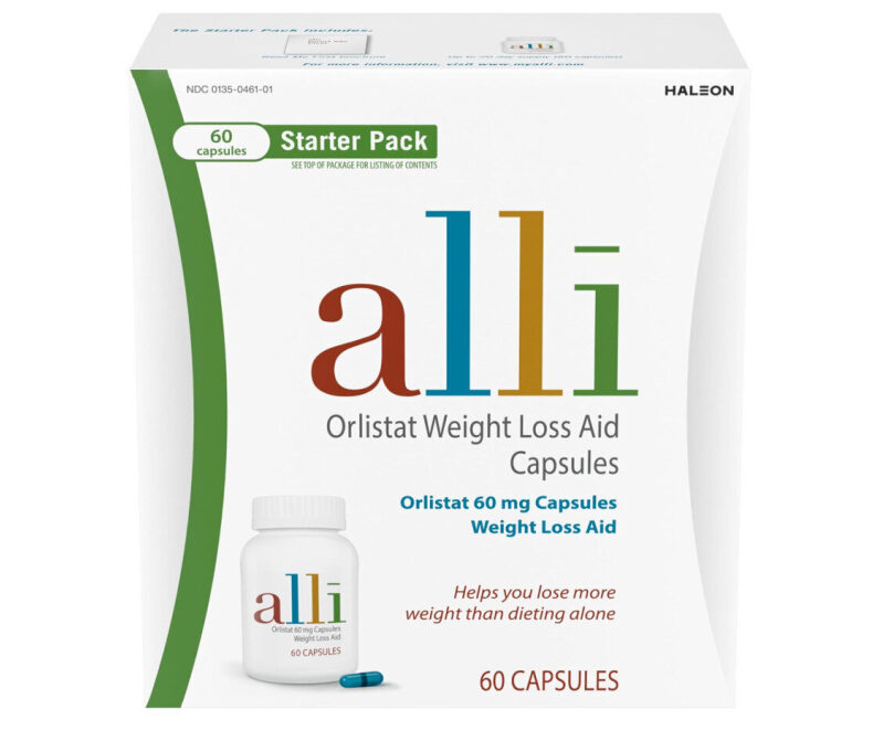 FDA-Approved Weight Loss Aid: Orlistat 60mg Capsules - 60 Count