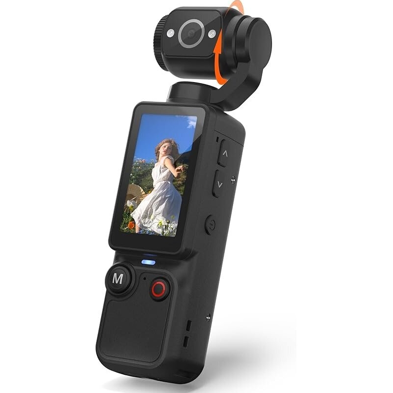 W & O Pocket Q7 Vlogging Camera with 180 Rotating Lens, 32GB Card