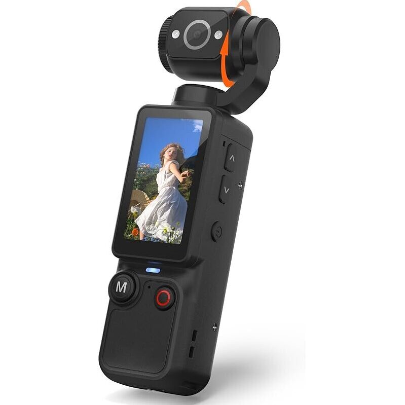 W & O Pocket Q7 Vlogging Camera with 180 Rotating Lens, 32GB Card