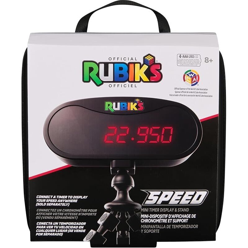 Rubik's Mini Timer Display & Stand - Official Speedcubing Tool