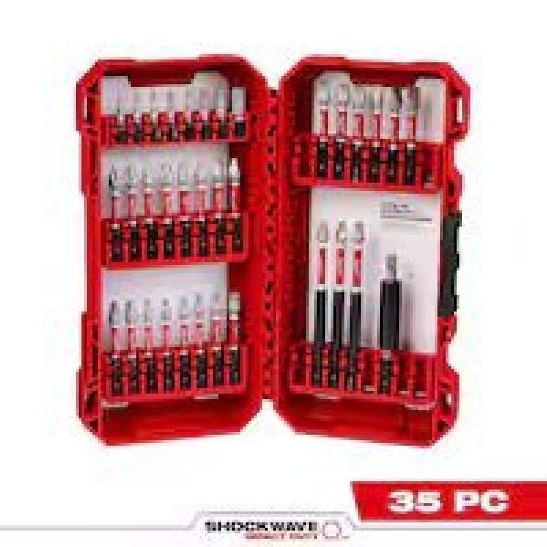 Milwaukee SHOCKWAVE Impact Duty Alloy Steel Screwdriver Bit Set 35pcs