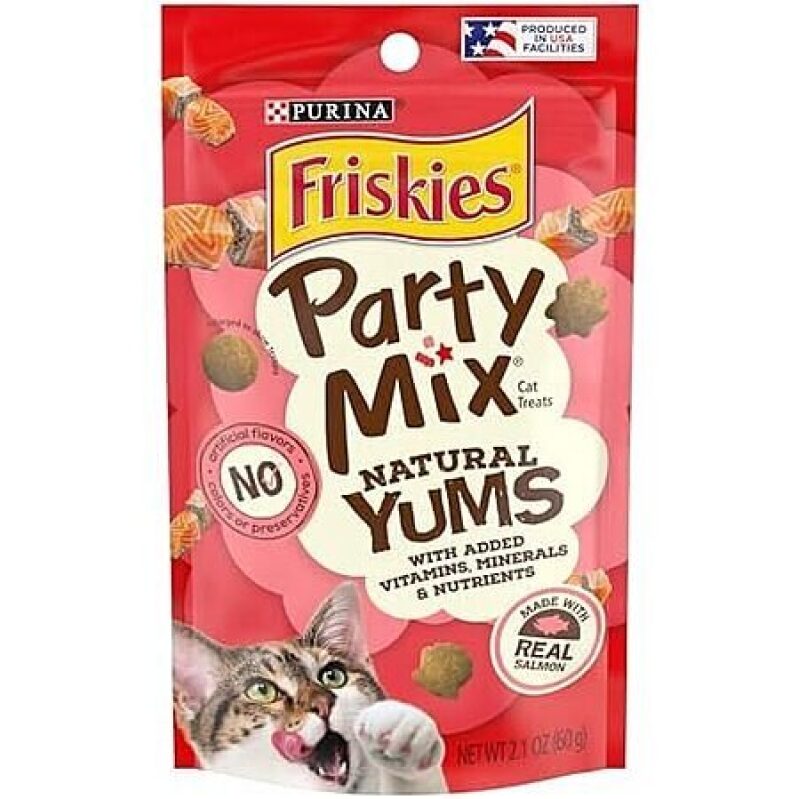 Friskies Party Mix Natural Yums Cat Treats: 10-Pack 2.1-Oz Bags