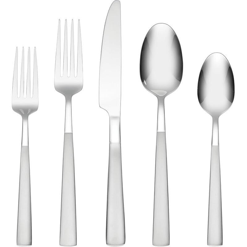 Kyla Frosted 20-Piece Flatware Set - Elegant and Durable Dining Essentials