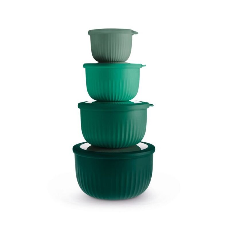 Art & Cook 8-Pc. Round Nesting Bowl Set with Lids - Ultimate Meal Prep Solution