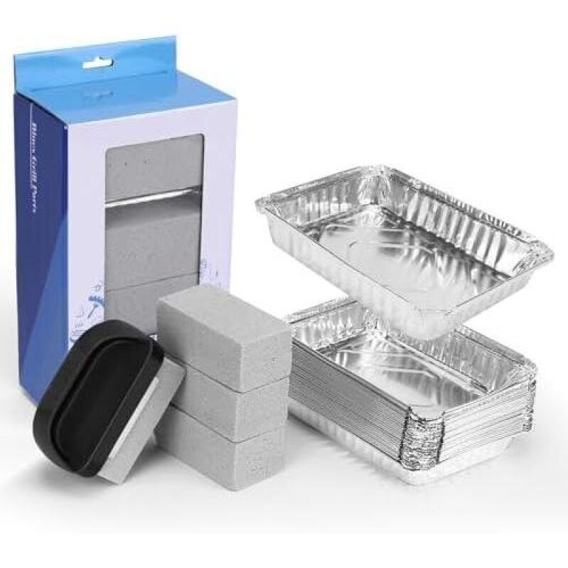 BBQ Cleaning Set: 4 Cleaning Bricks with Handles - 49% Off