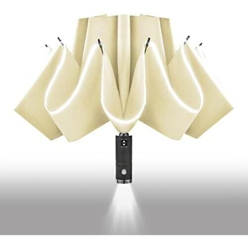Lejorain Inside Out Umbrella Folding – Inverted LED Umbrella Automatic Open and Close