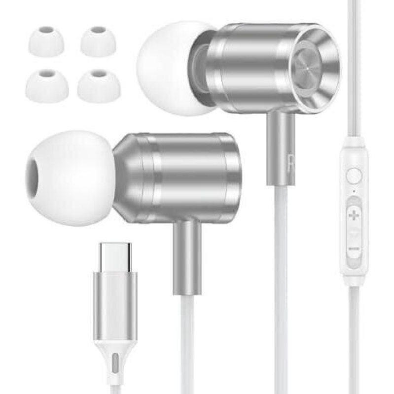 Premium USB C Wired Earphones for Google Pixel and iPhone