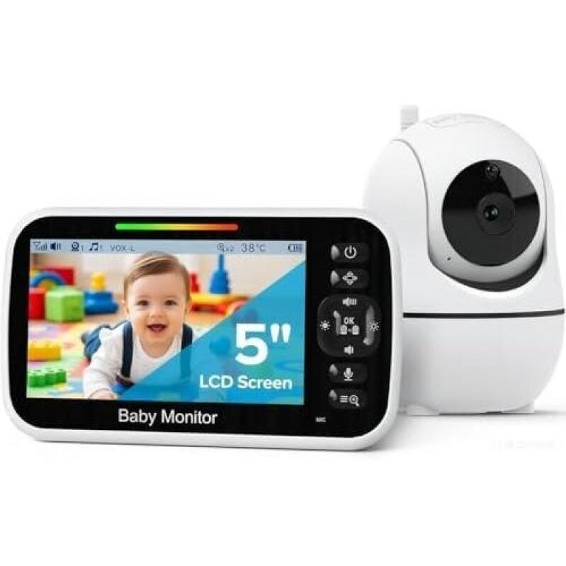 Affordable Baby Monitor with 5-Inch LCD Screen - 50% Discount