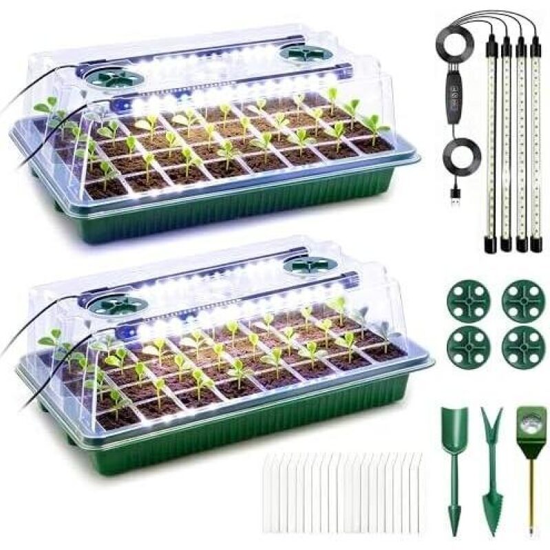 Seed Starter Tray with Grow Light - 50% OFF