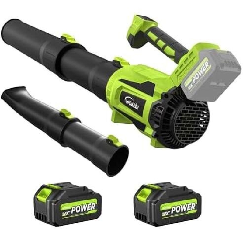 Powerful WOKGEI 21V Dual Battery Leaf Blower - 56% Discount