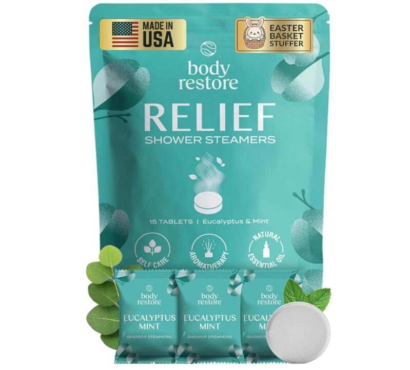 Body Restore Eucalyptus Mint Aromatherapy Shower Steamers - 15 Pack