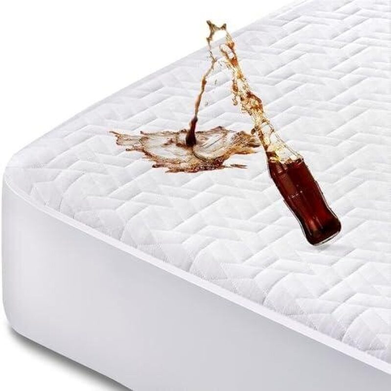 57% Off Premium Large Bed Mattress Protector - 3D Breathable & Fully Waterproof