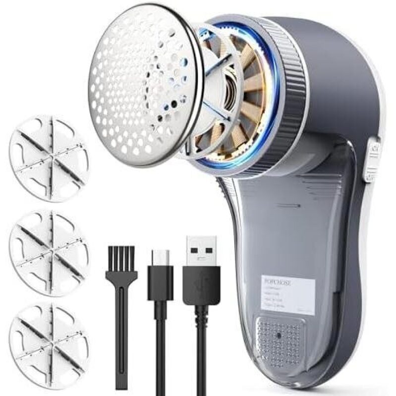 Portable Fabric Lint Roller - Rechargeable Electric Lint Brush