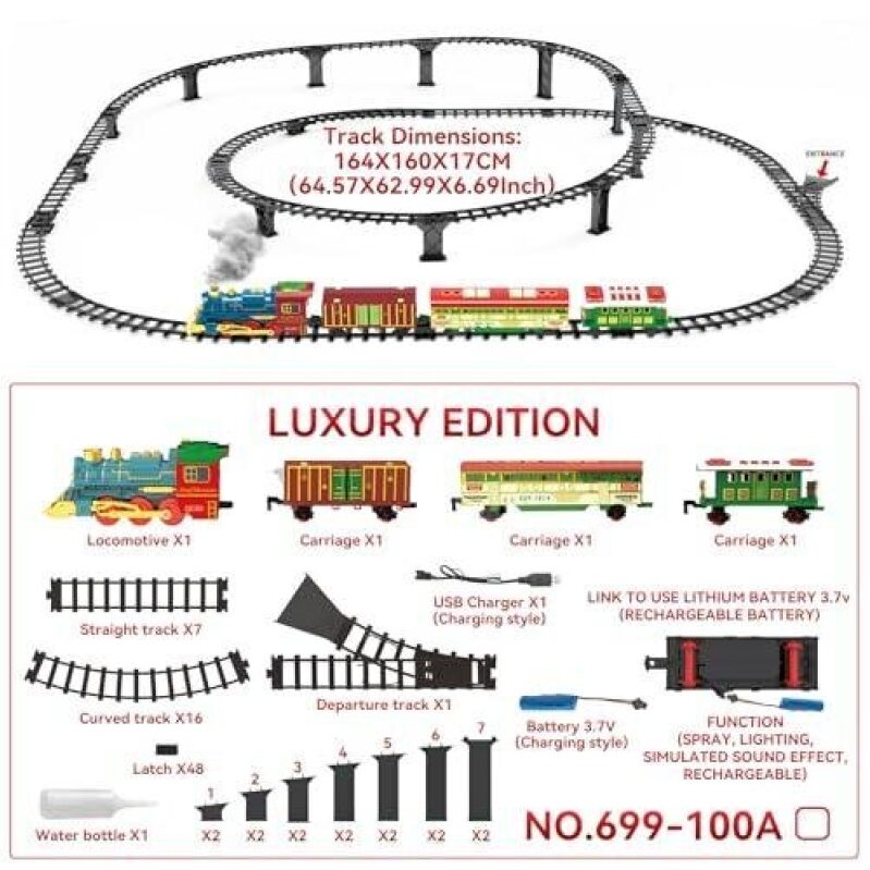 Electric Christmas Train Toy Set - 50% Discount