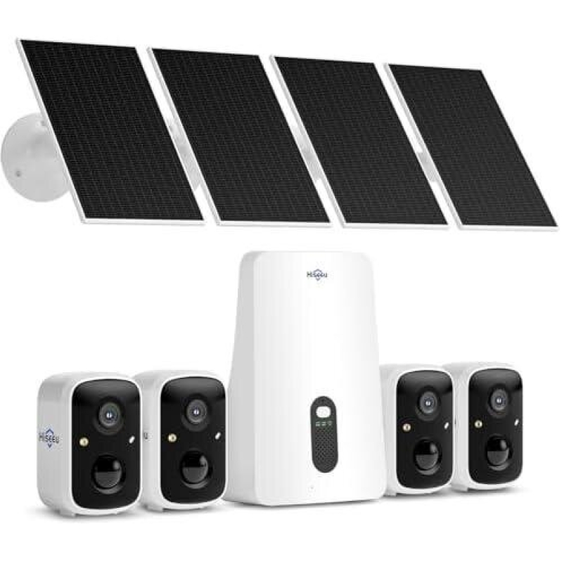 4-Way Solar Wireless Surveillance Kit with 50% Discount