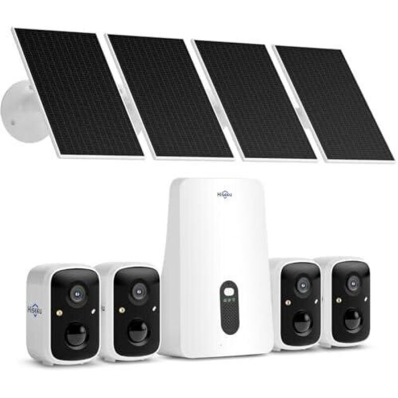 4-Way Solar Wireless Surveillance Kit with 50% Discount