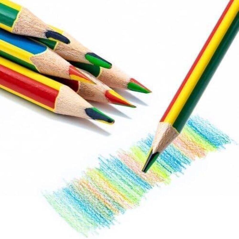 M&G 4-in-1 Rainbow Colored Pencils – 6 Pack 50% OFF
