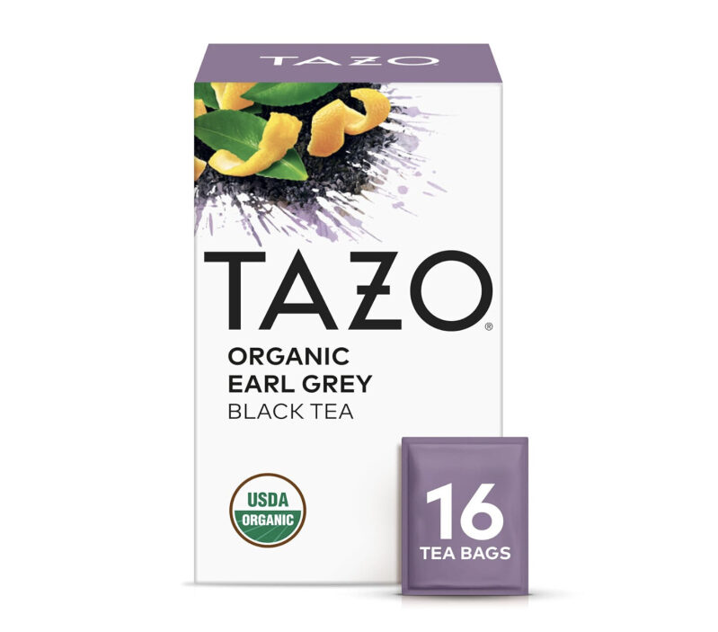 Discounted Organic Earl Grey Black Tea Bags by TAZO - Perfect for a Refreshing Morning