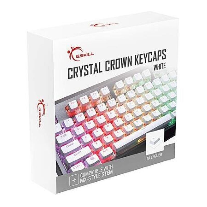 G.Skill Crystal Crown Keycaps Set with Transparent Layer for Mechanical Keyboards