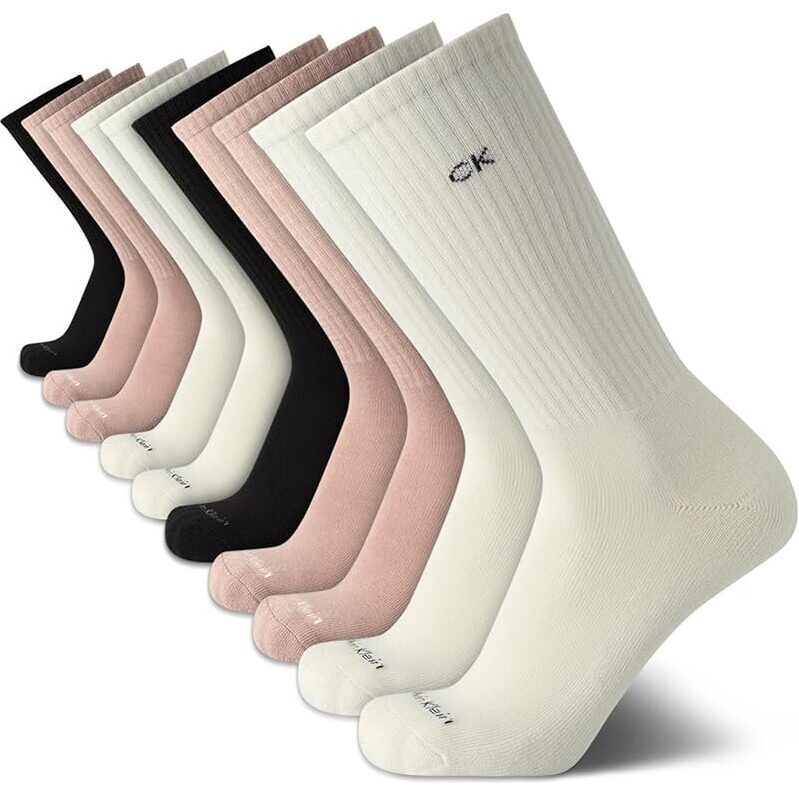 10pk Calvin Klein Men's Cushioned Athletic Performance Crew Socks