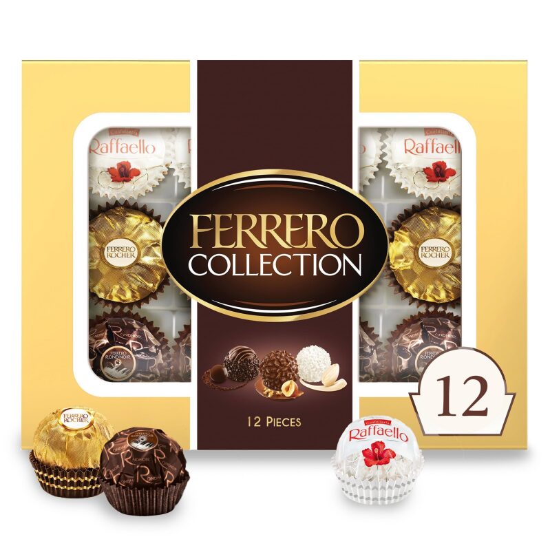 Ferrero Collection Gourmet Gift Box: Indulgent 12-Count Assorted Confections