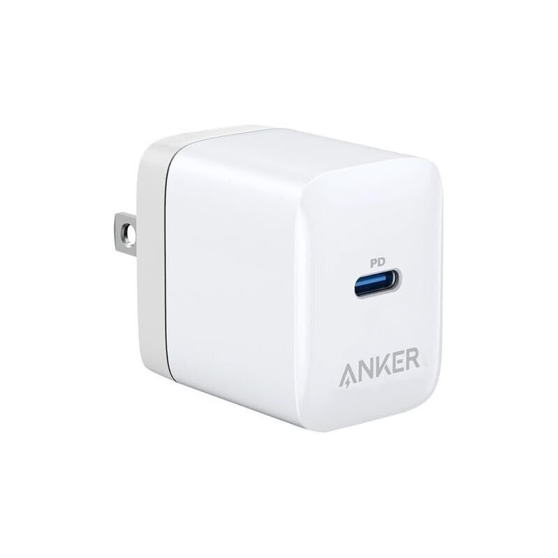 Anker 20W PD USB-C Wall Charger with Folding Prongs - Fast Charging for All Devices